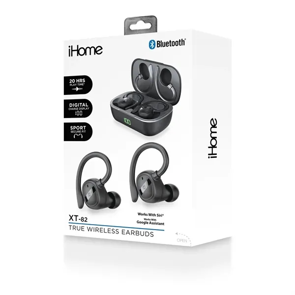 iHome® XT-82 True Wireless Earbuds & Charger Case... from ASI 89320 Starline USA Inc