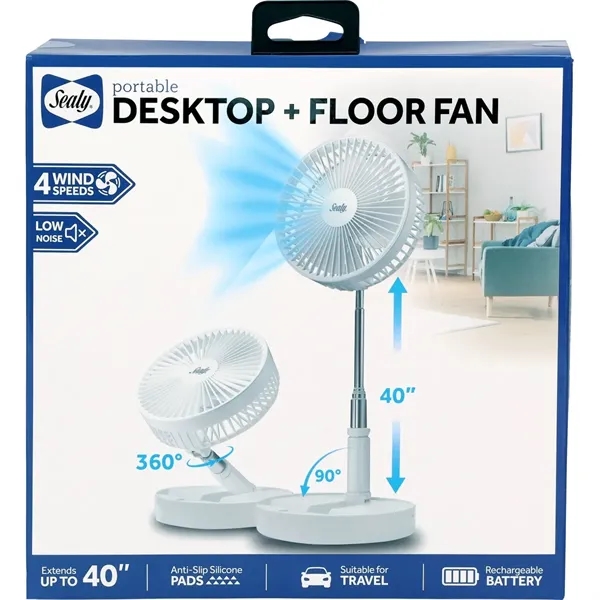 Sealy® Adjustable Desktop/Floor Fan... from ASI 89320 Starline USA Inc