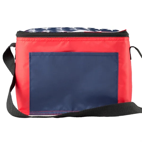 Zipper top american flag design insulated lunch bag with 1 color... from ASI 37218 Athena Promo (tm)