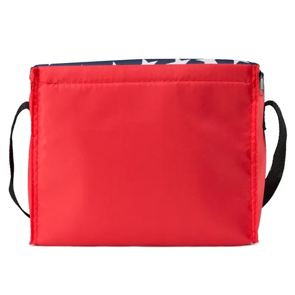 Zipper top american flag design insulated lunch bag with 1 color... from ASI 37218 Athena Promo (tm)