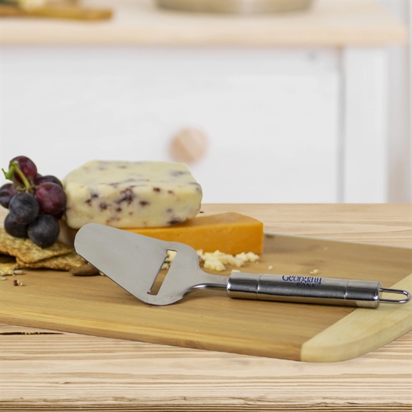 9" cheese slicer that's made of stainless steel with a convenient... from ASI 38120 Ball Pro / Diversified Quality Kitchenware