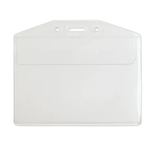 Government-size, anti-print transfer, clear vinyl badge holders feature a flap closure... from ASI 79898 Promovision / PROMOVISION