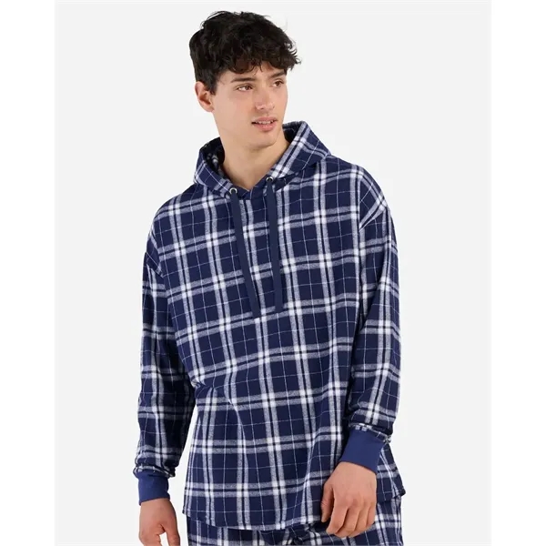 Boxercraft Unisex Flannel Hooded Pullover... from ASI 84358 S&S Activewear