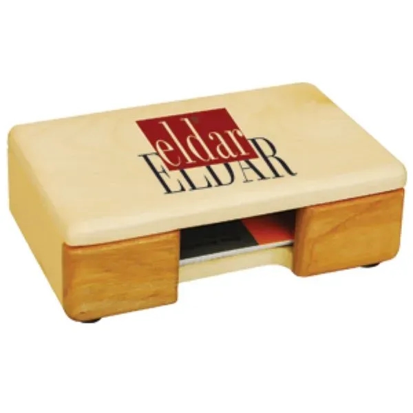 Maple Wood Business Card Holder Holds approximately 40-50 standard business cards... from ASI 40544 Binaco / Binaline