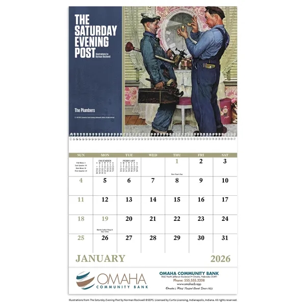 The Saturday Evening Post - Spiral... from ASI 40480 Koozie Group / Norwood Triumph Calendar