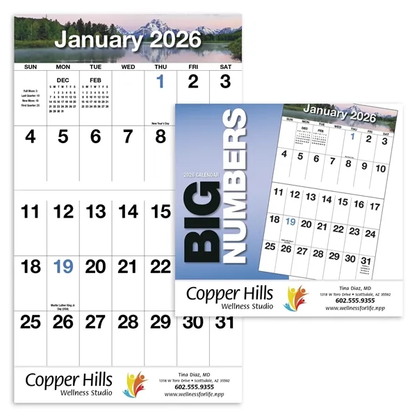 Big Numbers Appointment Calendar - Stapled... from ASI 40480 Koozie Group / HotLine®