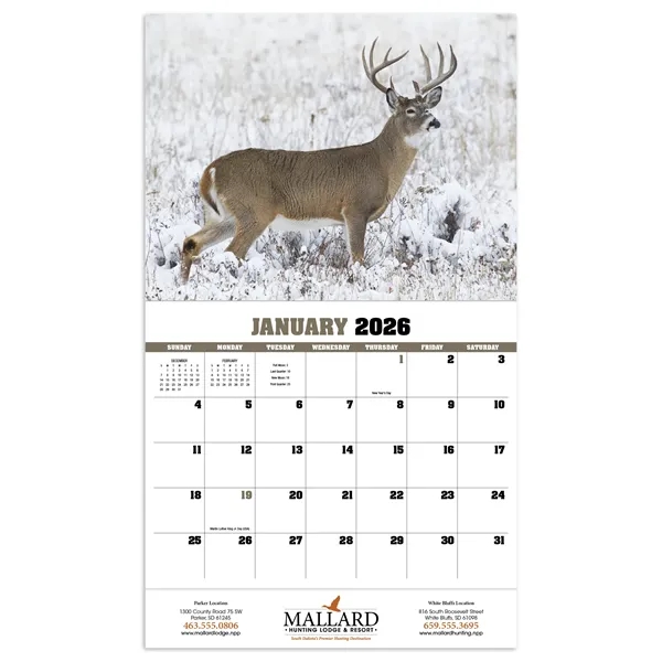 Trophy Whitetail Deer Appointment Calendar - Stapled... from ASI 40480 Koozie Group / HotLine®