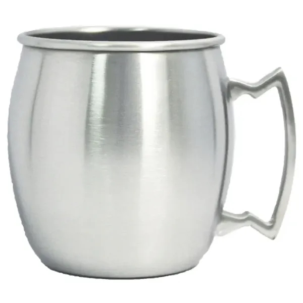 Stainless steel Moscow mule mug, 14 oz, rolled up drinking rim,... from ASI 36988 Artek USA Inc