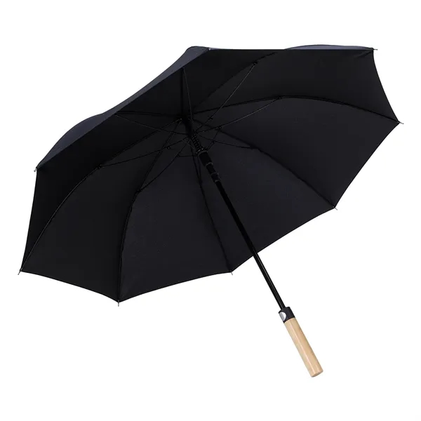 Shed Rain™ 50" RPET Bamboo-Handled Auto-Open Stick Umbrella... from ASI 40480 Koozie Group