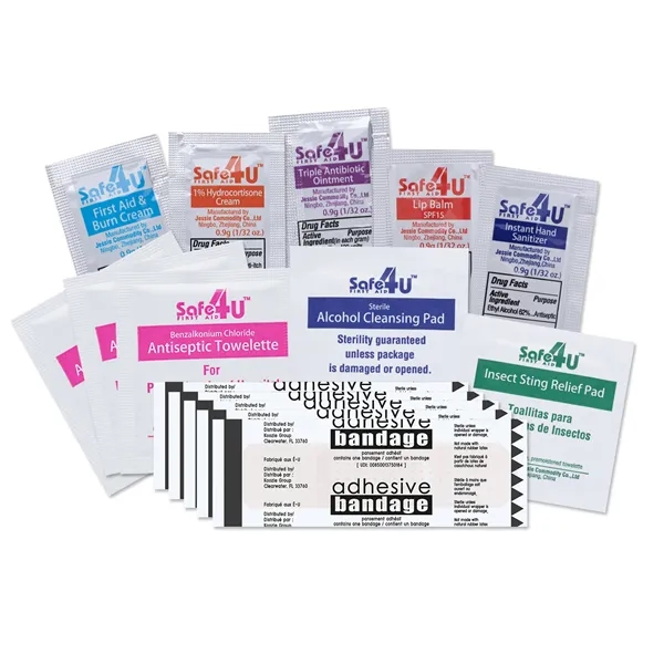 Frosty Stripe Deluxe First Aid Kit - 15 Piece... from ASI 40480 Koozie Group