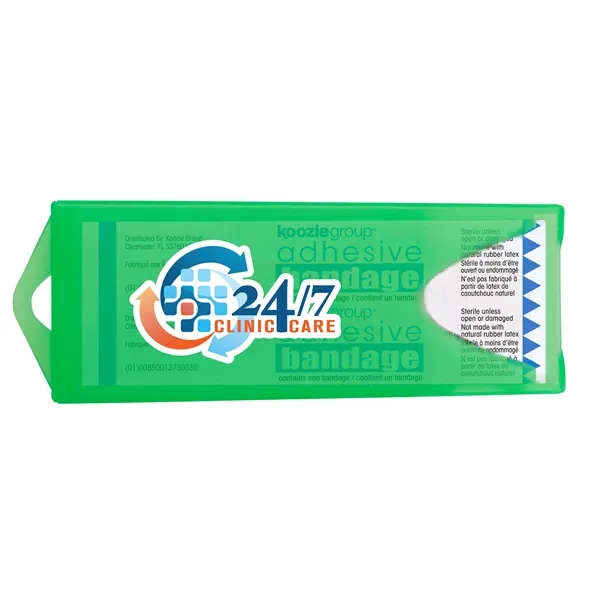 Original Colored Bandage Dispenser with Clear Bandages... from ASI 40480 Koozie Group