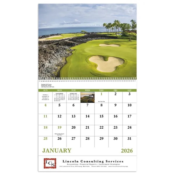 Fairways & Greens - Spiral... from ASI 40480 Koozie Group / Norwood Triumph Calendar