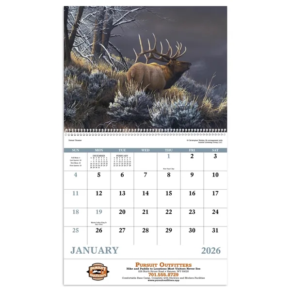 Wildlife Canvas - Spiral... from ASI 40480 Koozie Group / Norwood Triumph Calendar