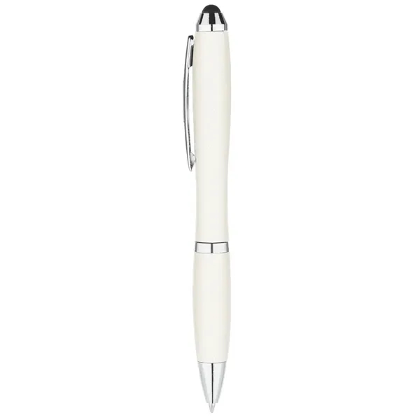 5 3/8" x 1/2" twist-action ballpoint pen with stylus, plastic grip... from ASI 88060 Snugz/USA Inc / Sweda®