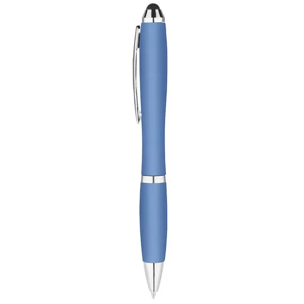 5 3/8" x 1/2" twist-action ballpoint pen with stylus, plastic grip... from ASI 88060 Snugz/USA Inc / Sweda®