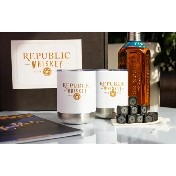 Gift set with two 15 oz. insulated tumblers and nine laser-etched... from ASI 88060 Snugz/USA Inc