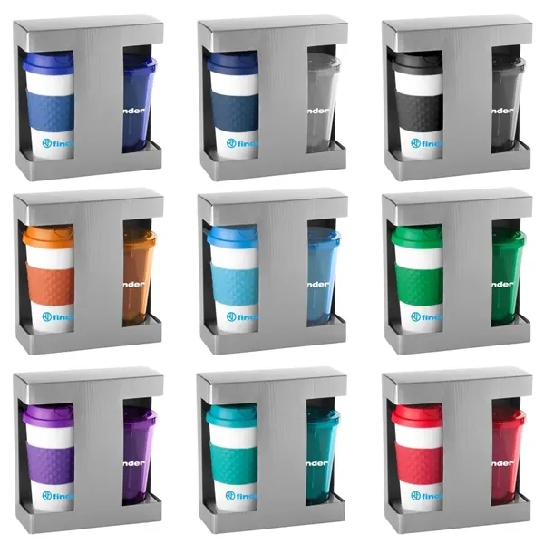 Hot-n-Cold gift set with a 16 oz. tumbler and travel mug... from ASI 88060 Snugz/USA Inc / Sweda®