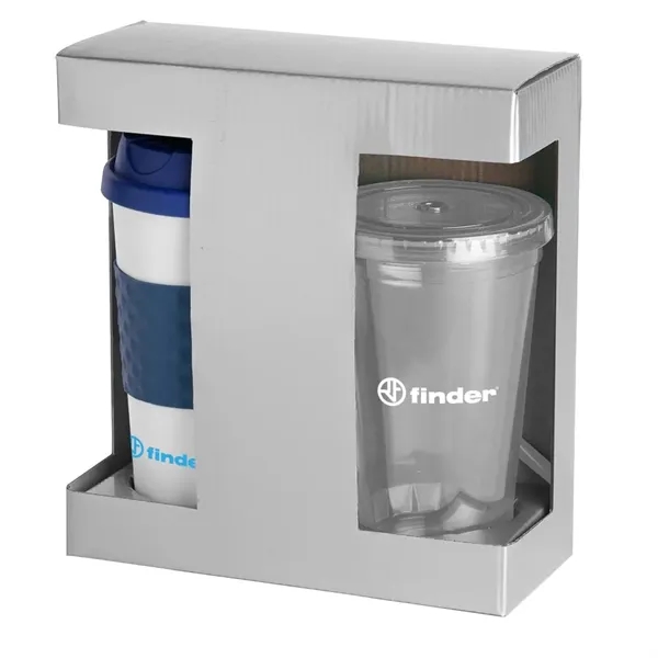 Hot-n-Cold gift set with a 16 oz. tumbler and travel mug... from ASI 88060 Snugz/USA Inc / Sweda®
