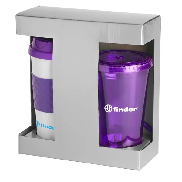 Hot-n-Cold gift set with a 16 oz. tumbler and travel mug... from ASI 88060 Snugz/USA Inc / Sweda®