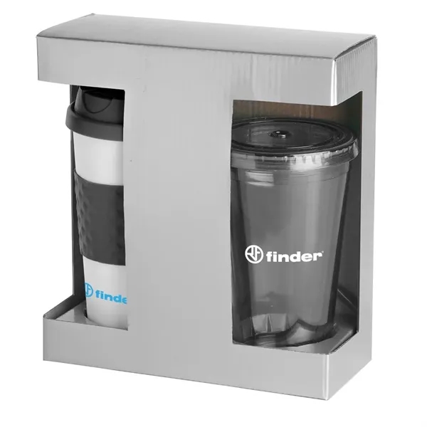 Hot-n-Cold gift set with a 16 oz. tumbler and travel mug... from ASI 88060 Snugz/USA Inc / Sweda®