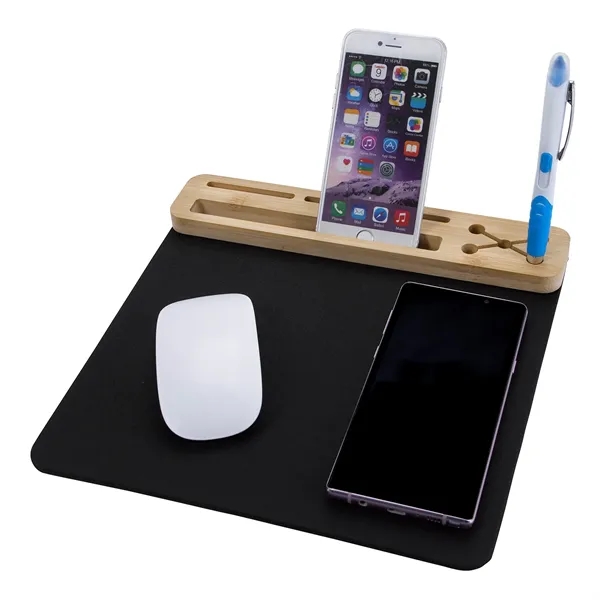 Eco Mouse Pad with 10W Wireless Charger... from ASI 40480 Koozie Group