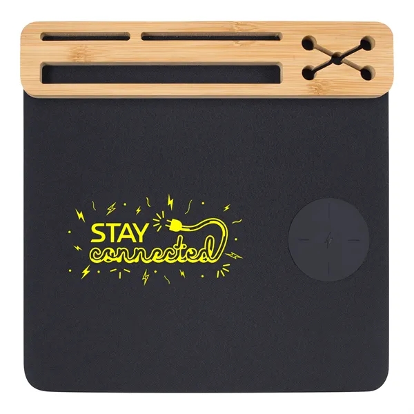 Eco Mouse Pad with 10W Wireless Charger... from ASI 40480 Koozie Group