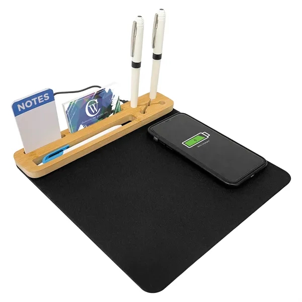 Eco Mouse Pad with 10W Wireless Charger... from ASI 40480 Koozie Group