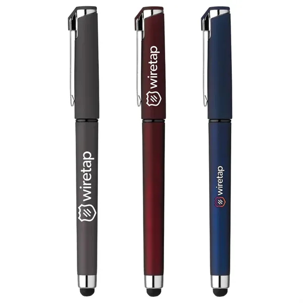 Limerick instant-dry gel pen with silver metal accents, a clip, and... from ASI 88060 Snugz/USA Inc / Sweda®