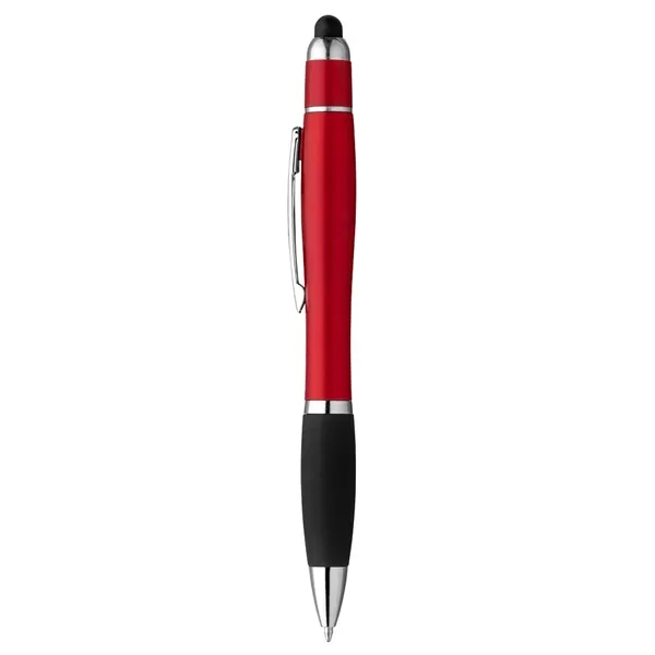 Curvaceous stylus cap twist-action pen available in several metallic colors with... from ASI 88060 Snugz/USA Inc / Sweda®