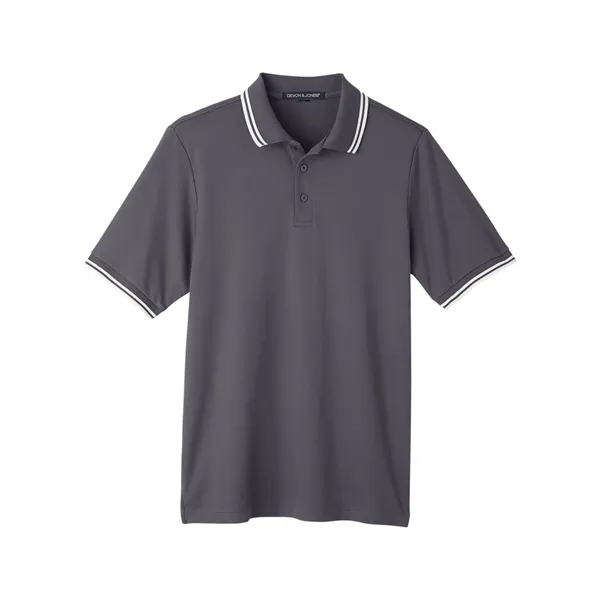 DJ Classic CrownLux Performance® Plaited Tipped Polo... from ASI 84358 S&S Activewear