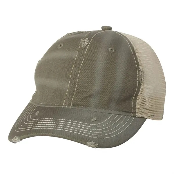 Unstructured, low-profile, six-panel cap with 100% cotton dirty bio-washed twill front... from ASI 88060 Snugz/USA Inc / Sweda®