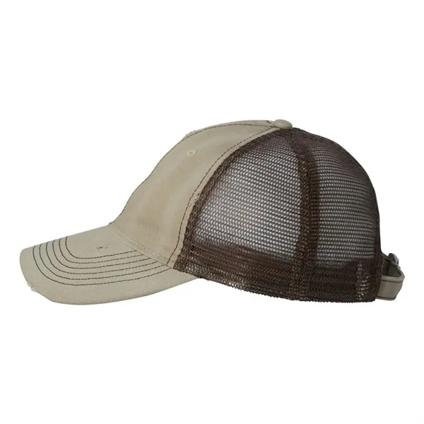 Unstructured, low-profile, six-panel cap with 100% cotton dirty bio-washed twill front... from ASI 88060 Snugz/USA Inc / Sweda®