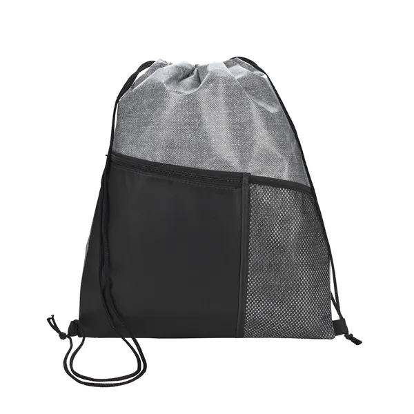 Heathered RPET Non-Woven Drawstring Backpack... from ASI 40480 Koozie Group