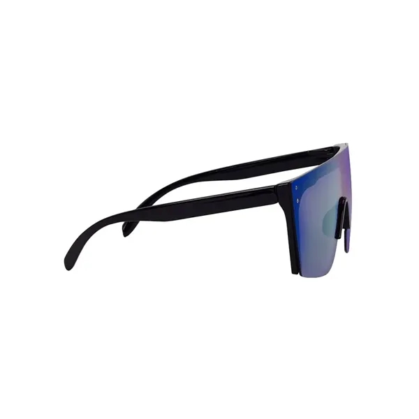 Sunglasses with mirror-finish lenses, wrap-around design and UV400 protection.... from ASI 88060 Snugz/USA Inc