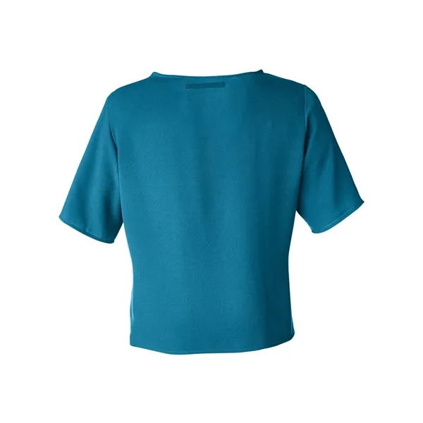 DJ Classic Women's Perfect Fit™ Tie Front Blouse... from ASI 84358 S&S Activewear