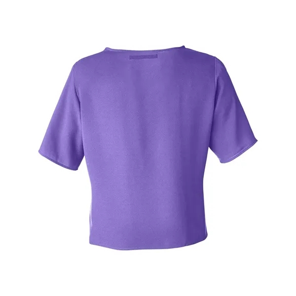 DJ Classic Women's Perfect Fit™ Tie Front Blouse... from ASI 84358 S&S Activewear