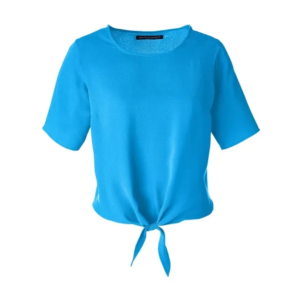 DJ Classic Women's Perfect Fit™ Tie Front Blouse... from ASI 84358 S&S Activewear