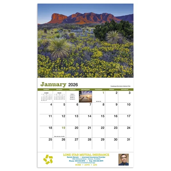 Texas Appointment Calendar - Stapled... from ASI 40480 Koozie Group / HotLine®