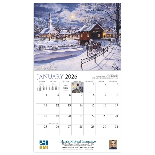 Back Home Appointment Calendar - Stapled... from ASI 40480 Koozie Group / HotLine®