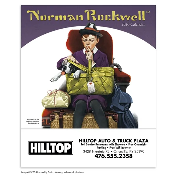 Norman Rockwell Mini Calendar... from ASI 40480 Koozie Group / HotLine®