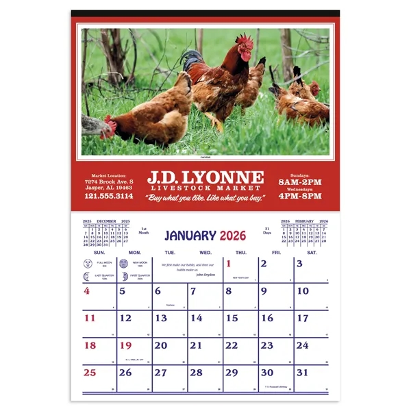 Farm Calendar... from ASI 40480 Koozie Group
