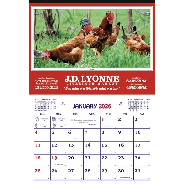 Farm Calendar... from ASI 40480 Koozie Group