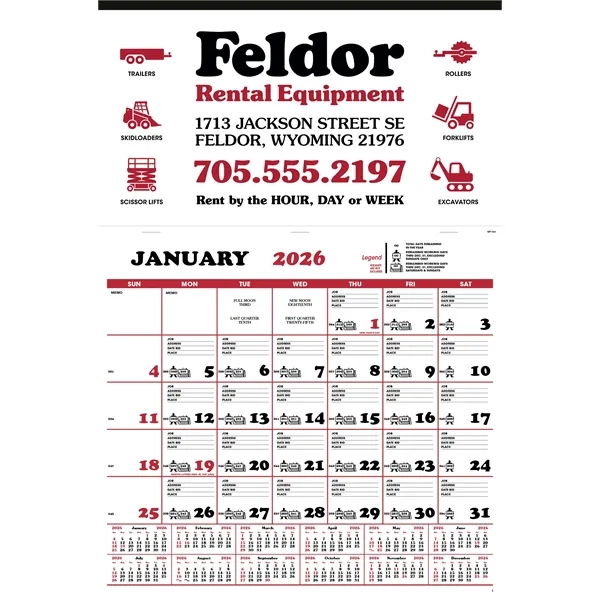 Contractor's Apron Calendar... from ASI 40480 Koozie Group