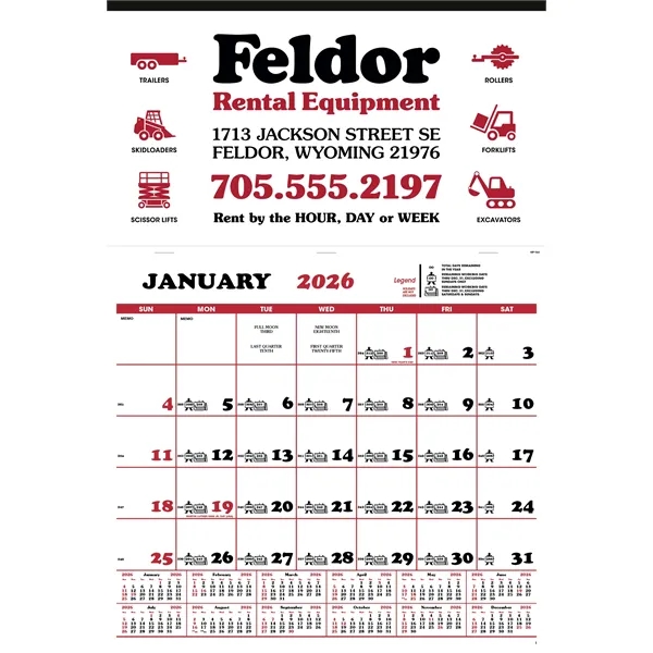 Contractor's Apron Calendar... from ASI 40480 Koozie Group
