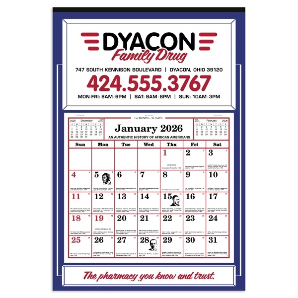 Apron Calendar... from ASI 40480 Koozie Group