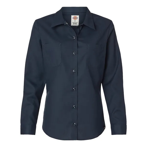 Dickies Women's Long Sleeve Industrial Work Shirt... from ASI 84358 S&S Activewear