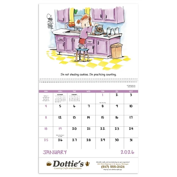 Laughing It Up! - Spiral... from ASI 40480 Koozie Group / Norwood Triumph Calendar