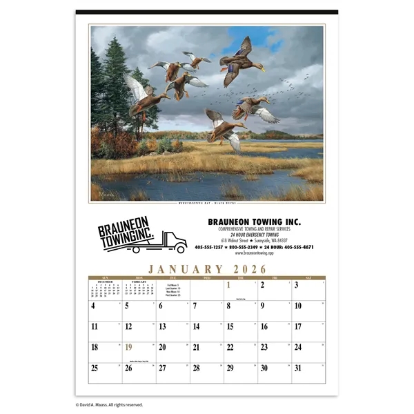 Maass Wildfowl® Executive Calendar... from ASI 40480 Koozie Group / HotLine®
