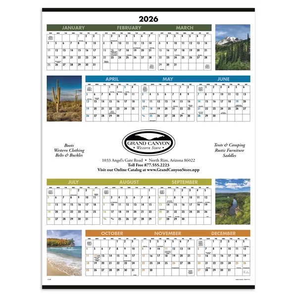 Scenic Span-A-Year... from ASI 40480 Koozie Group / Norwood Triumph Calendar