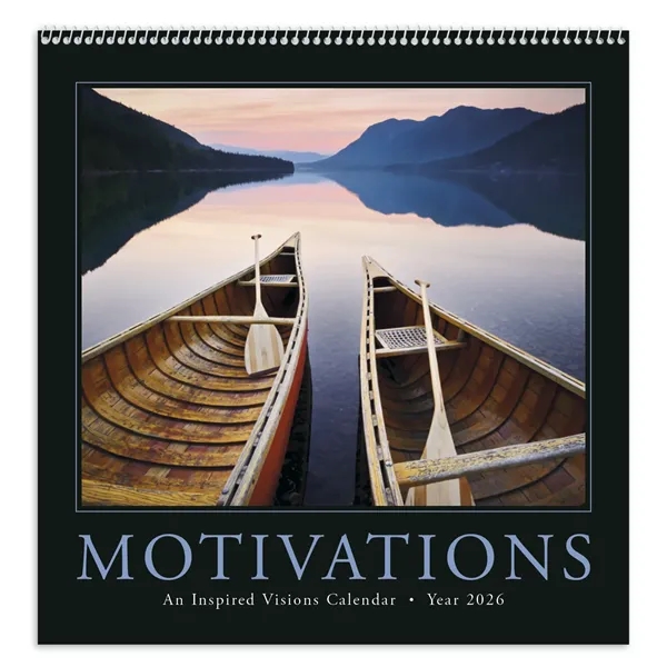 12 x 25 Motivations 2024 wall calendar on 65# glossy paper... from ASI 40480 Koozie Group / Norwood Triumph Calendar